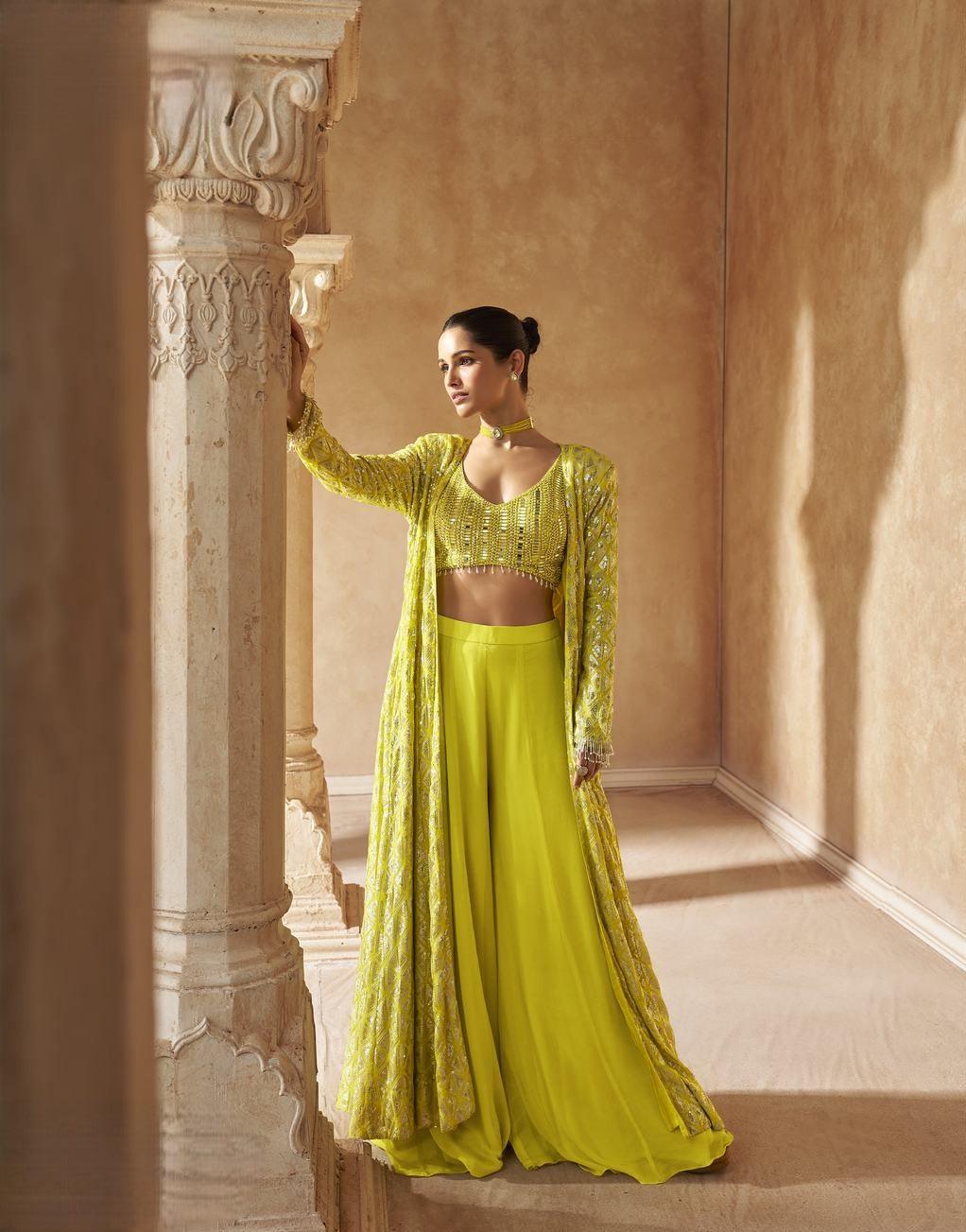 Exclusive Yellow Color Georgette Dress