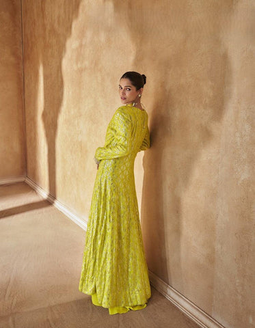 Exclusive Yellow Color Georgette Dress