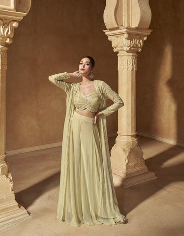 Exclusive Beige Color Georgette Dress