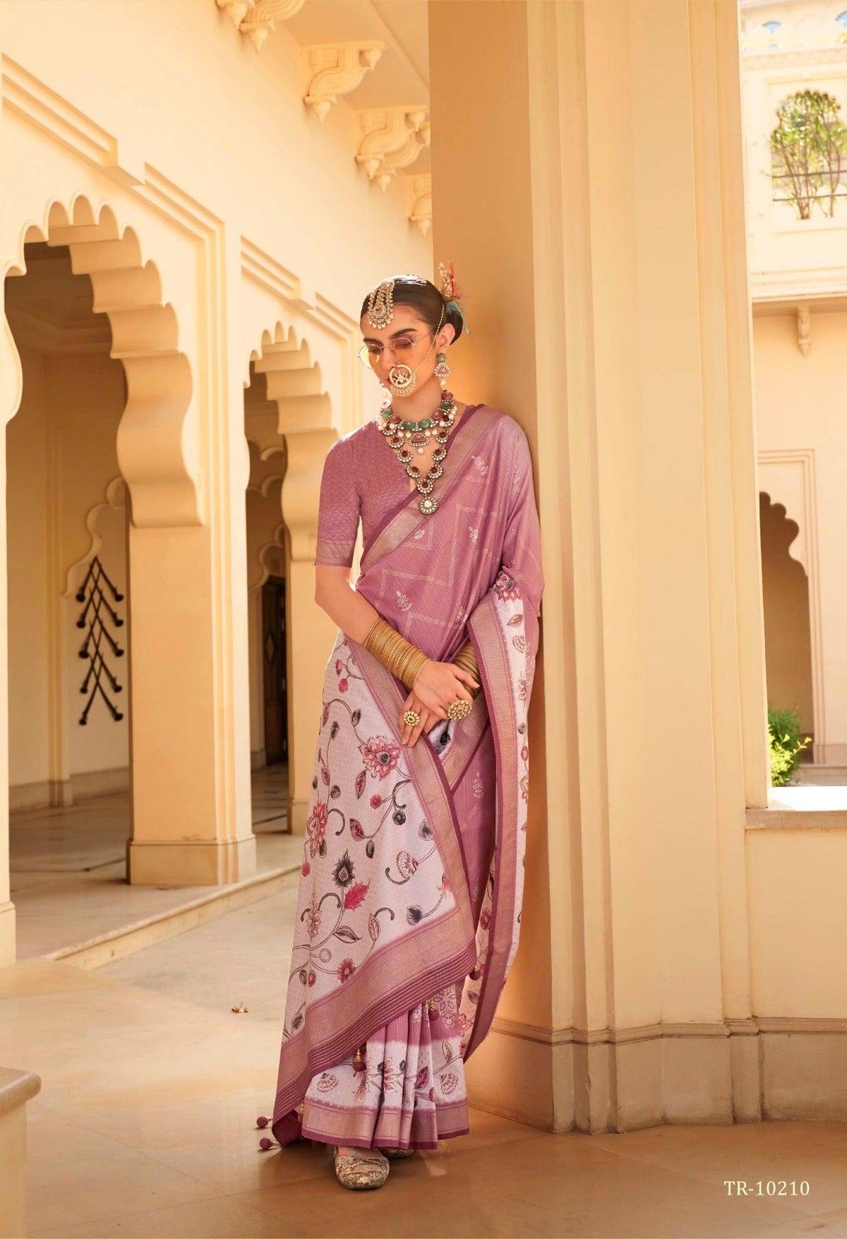 Cotton Silk Saree In pink Color