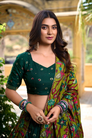 Noor tussar silk lehnga