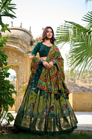 Noor tussar silk lehnga