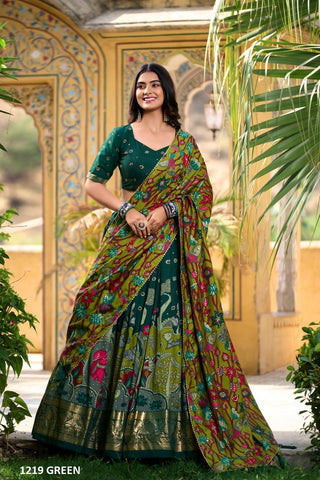 Noor tussar silk lehnga