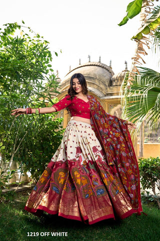 Noor tussar silk lehnga