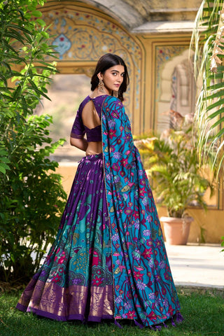 Noor tussar silk lehnga