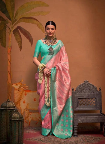 Traditional Handloom Silk Saree - Perfect for Festive and Casual Wear