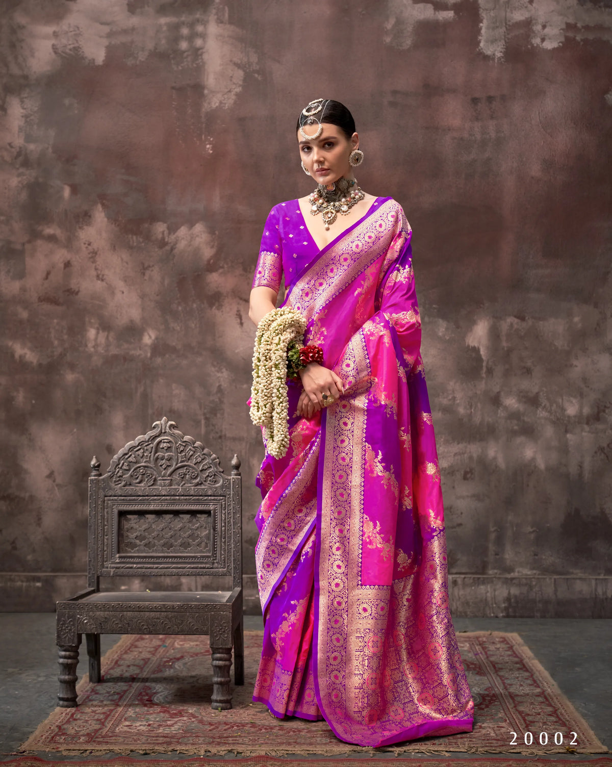 Pink Handloom Weaving Silk Saree – Traditional Design | Perfect for Weddings & Special Occasions