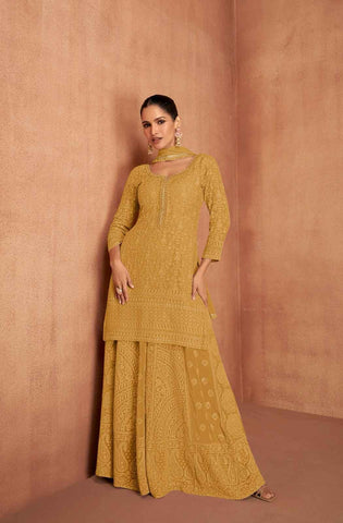 Luxurious Real Georgette Salwar Suits Collection – Top, Dupatta, and Bottom