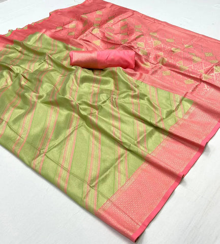 Handwoven Pure Silk Saree - Authentic Handloom Weaving with Rich Colors