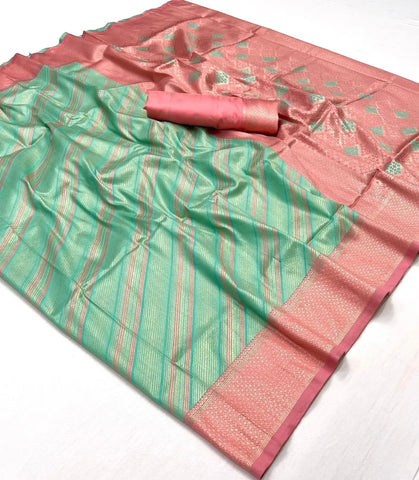 Exquisite Handloom Silk Saree - Ideal for Weddings and Special Occasions