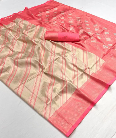 Luxurious Handwoven Silk Saree - Elegant and Timeless Design