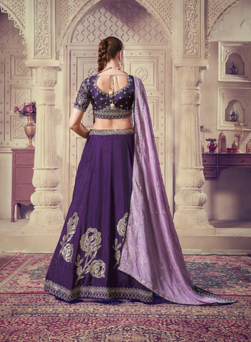 Introducing Our Exclusive Wine Color Designer Lehenga