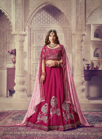 Introducing Our Exclusive Magenta Color Designer Lehenga