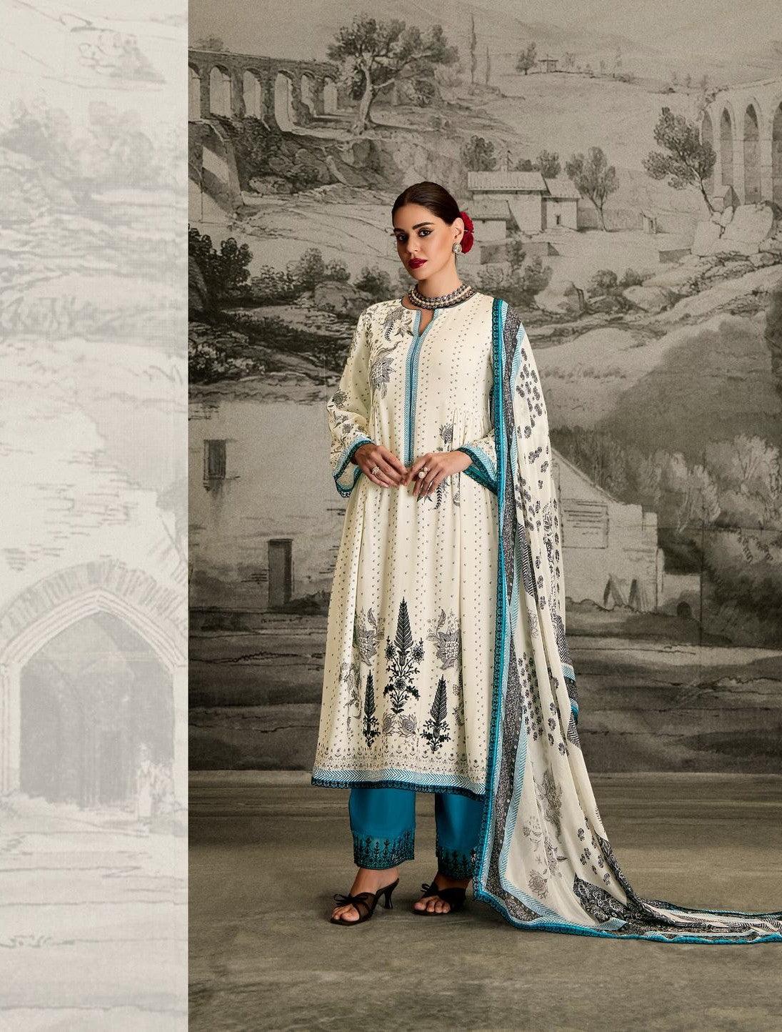 Exclusive Muslin Digital Print Pakistani Suit