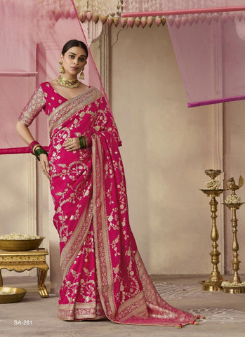 Luxurious Mehroon Silk Saree - Perfect for Wedding Occasions | INDOSILK