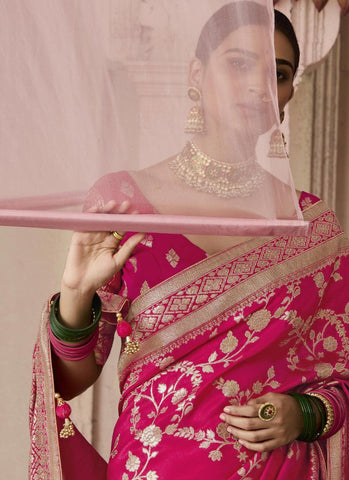 Luxurious Mehroon Silk Saree - Perfect for Wedding Occasions | INDOSILK