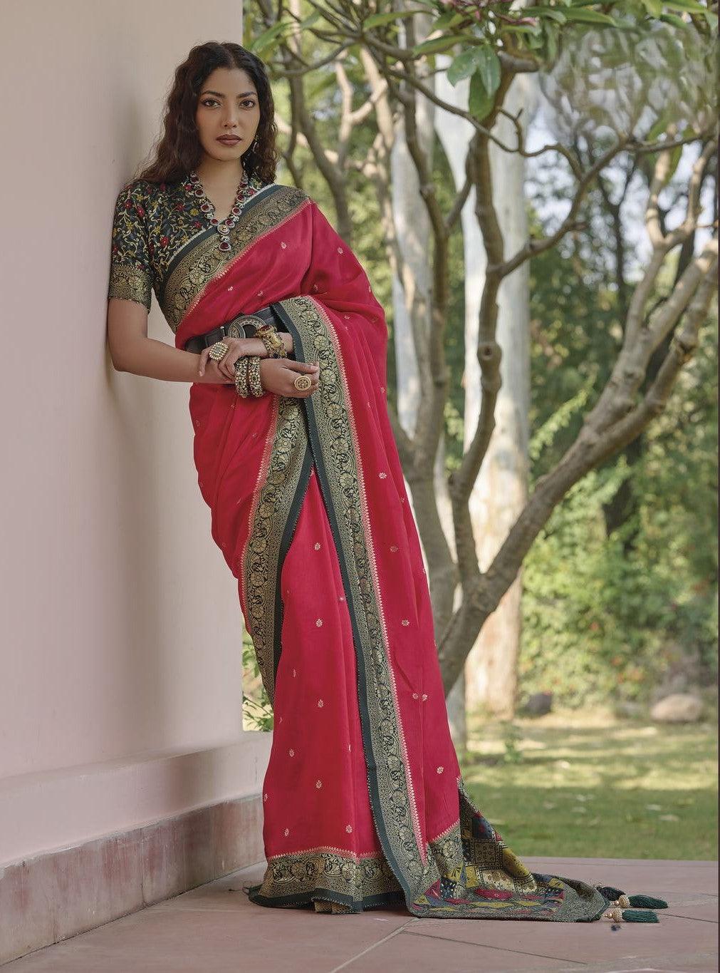 Viscose Weaving Saree