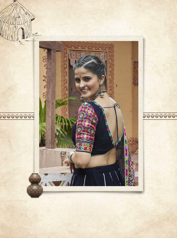 Exclusive Navratri Navy Blue Color Chaniya Choli Collection