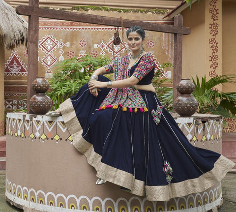 Exclusive Navratri Navy Blue Color Chaniya Choli Collection