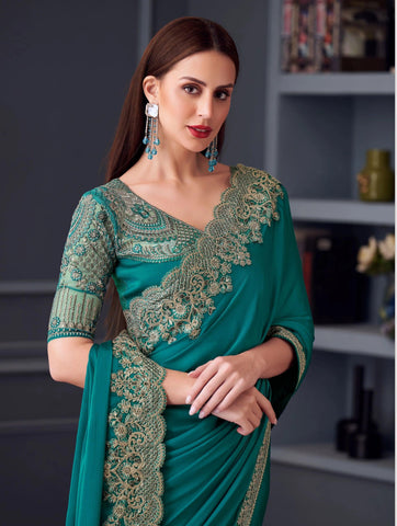 Georgette Saree for Women - Lightweight, Soft, and Comfortable | Perfect for Party, Wedding, or Festive Occasions