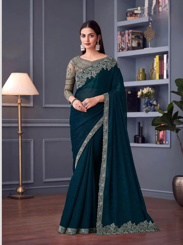 Georgette Saree for Women - Lightweight, Soft, and Comfortable | Perfect for Party, Wedding, or Festive Occasions