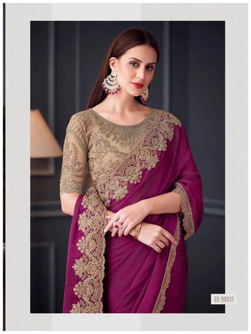 Georgette Saree for Women - Lightweight, Soft, and Comfortable | Perfect for Party, Wedding, or Festive Occasions