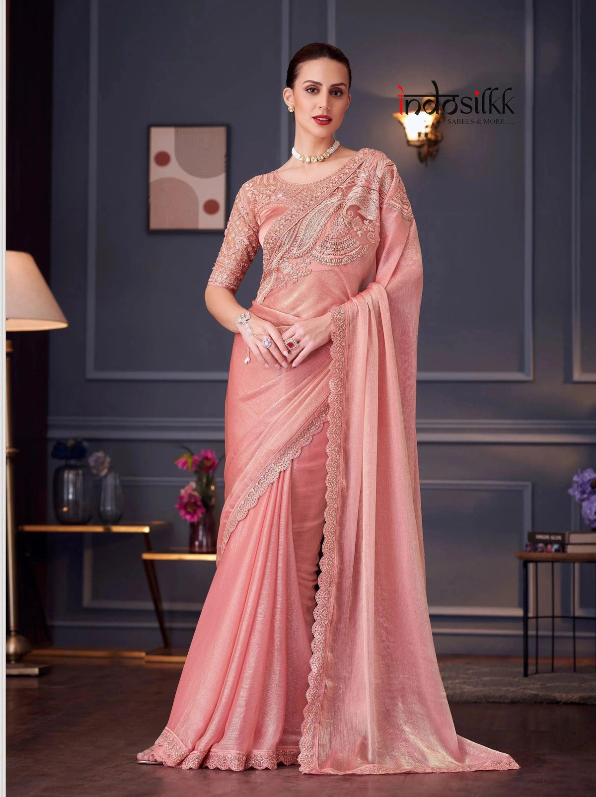 Georgette Saree for Women - Lightweight, Soft, and Comfortable | Perfect for Party, Wedding, or Festive Occasions